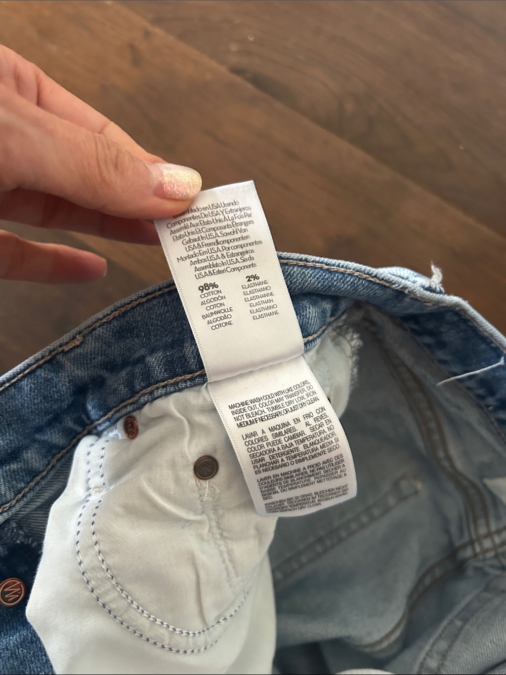 MOTHER DENIM THE TRIPPER FLOOD FRAY LEFT IN THE DUST sz 27 - Picture 9 of 11